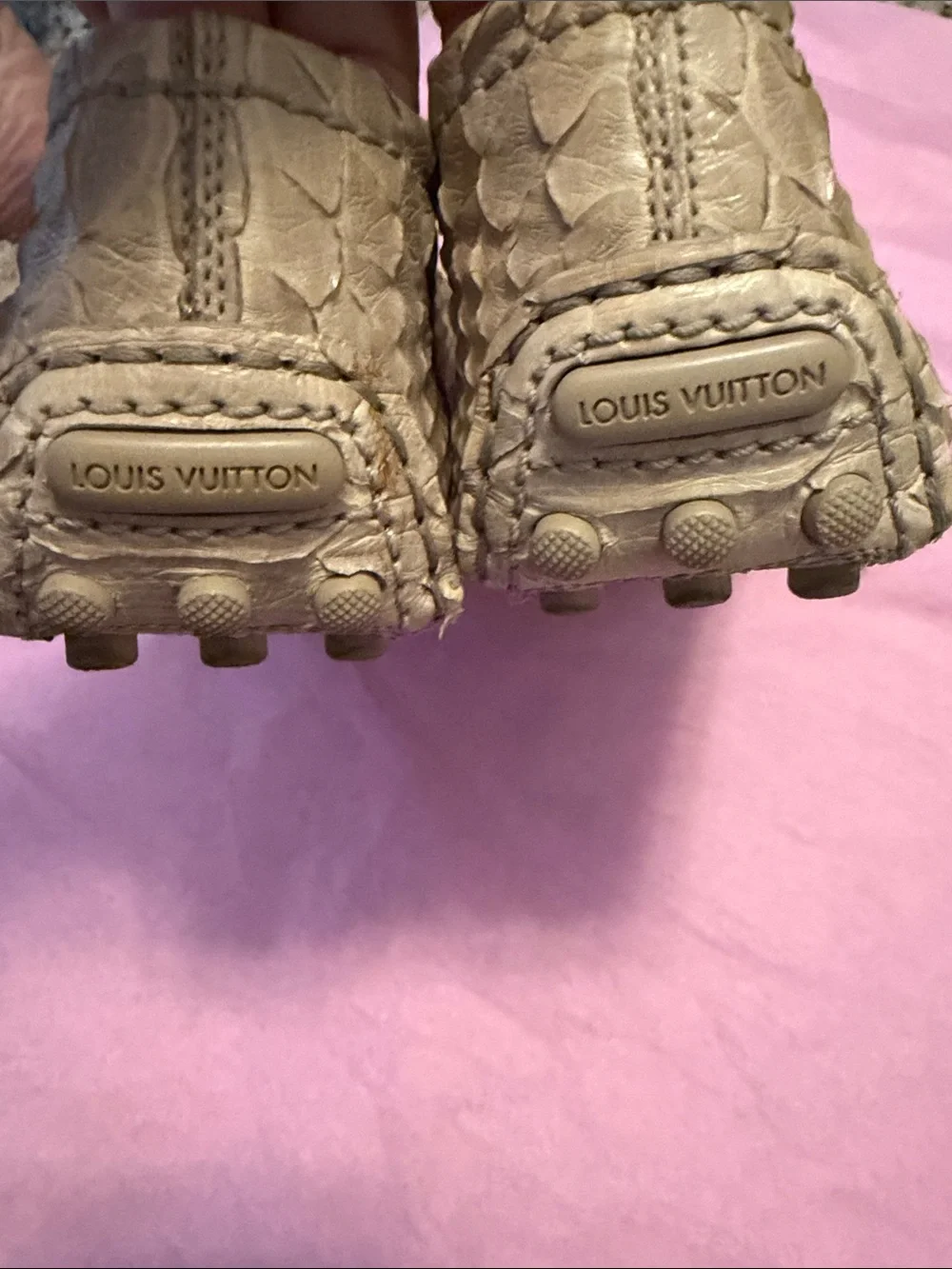 Louis Vuitton Snakeskin Leather Ballerina Authentic Ballerina Flats. Like New!